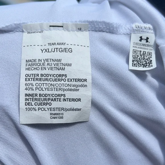 Under Armour Girls Double the Fun Tank YXL NWT Youth Extra Large Black White XL - Picture 6 of 7